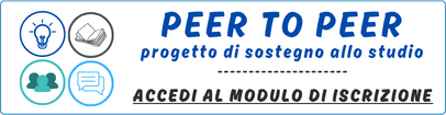 peer to peer progetto di sostegno allo studio