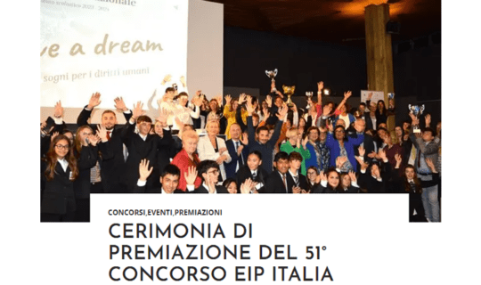 CERIMONIA DI PREMIAZIONE DEL 51° CONCORSO EIP ITALIA